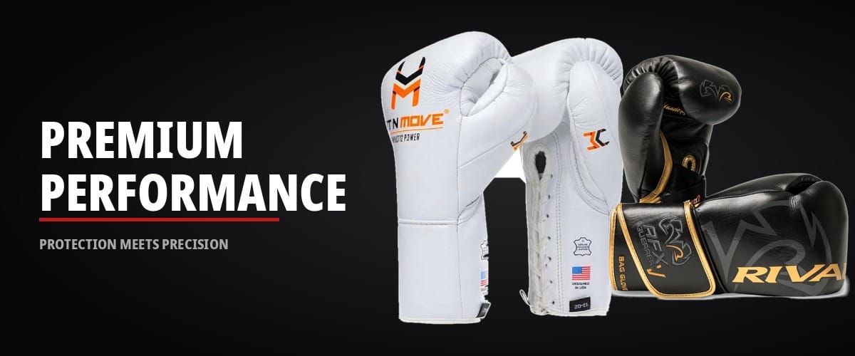 Premium Performance Boxing Bag Gloves - Hit N Move and Rival